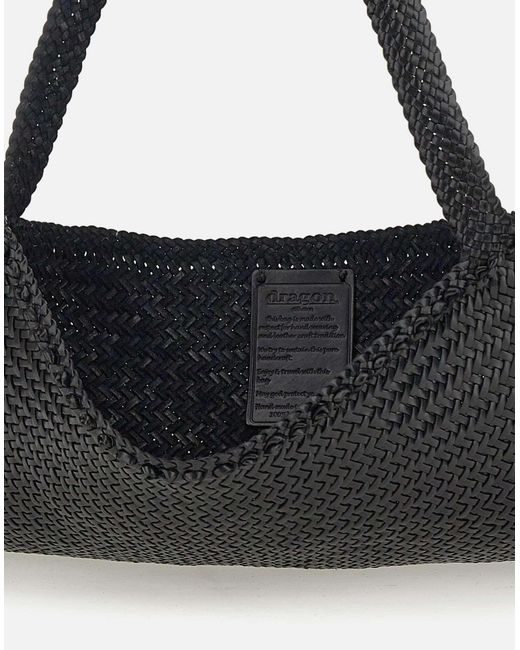 Dragon Diffusion Black Ars Tote Schwarze Kalbsleder Schultertasche