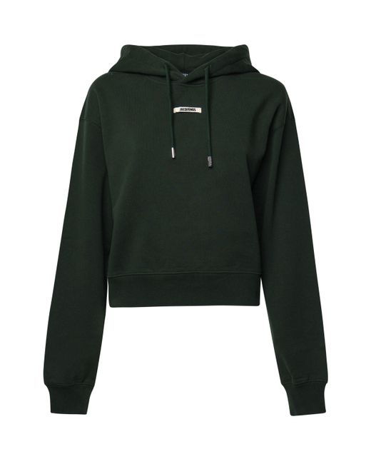 Jacquemus Black Gros Grain Kapuzenpullover