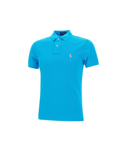 Polo Ralph Lauren Intensives Türkisfarbenes Piquet-Poloshirt Aus Baumwolle in Blue für Herren