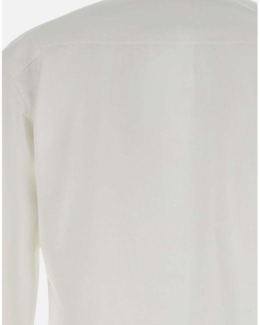 DSquared² Lockere Passform Weißes Baumwollhemd in White für Herren
