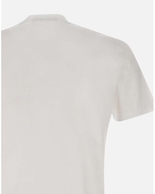 DSquared² Cool Fit Tee Herren-T-Shirt Aus Weißer Baumwolle in White für Herren