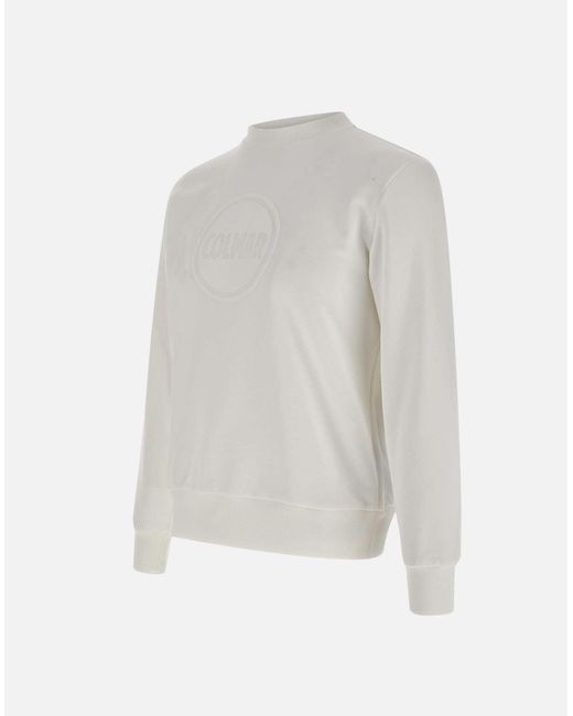 Colmar Connective Weißes Baumwoll-Sweatshirt in White für Herren