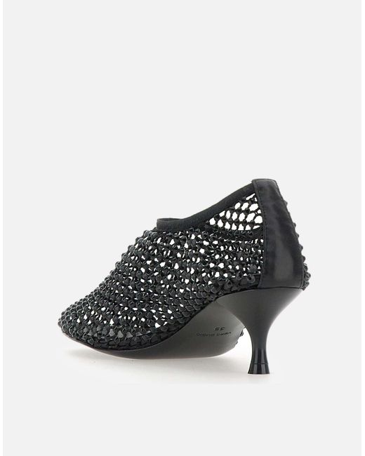 Strategia Black R14 Connie Schwarze Pumps Mit Strasssteinen