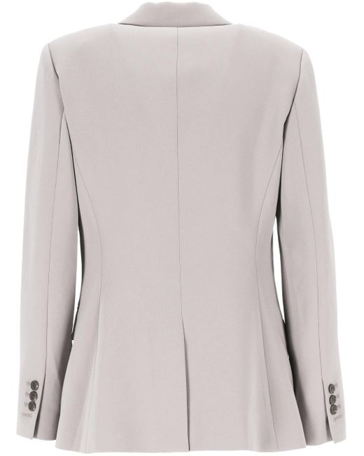 Theory Gray Hellgraue Knopf-Frontjacke