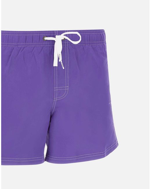 Sundek Boardshort-Badeanzug – Lila Herren-Beachwear in Purple für Herren