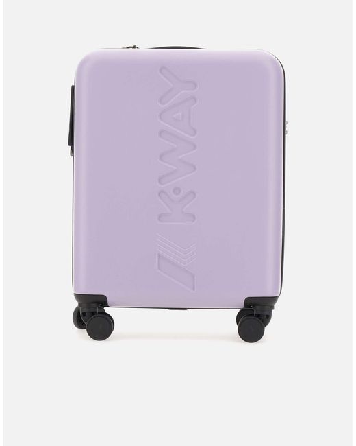 K-Way Purple Cabin K-Air Small Lilac Trolleyproptypesikonische Mehrfarbige Streifen