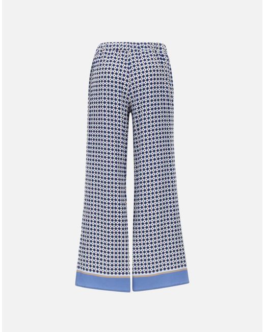 Kangra Blue Blaue Stretch-Viskosehose