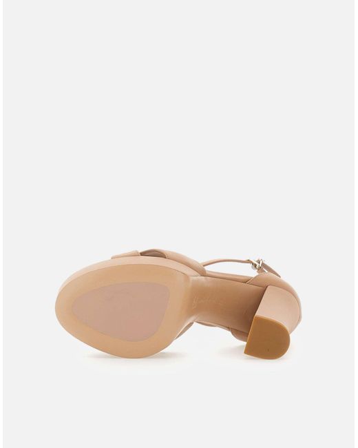 Sergio Levantesi White Wiener Rosa Absatzsandalen