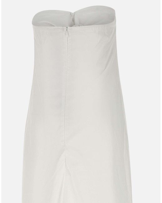 Birgitte Herskind White Weißes Baumwoll-Popeline-Sommerkleid