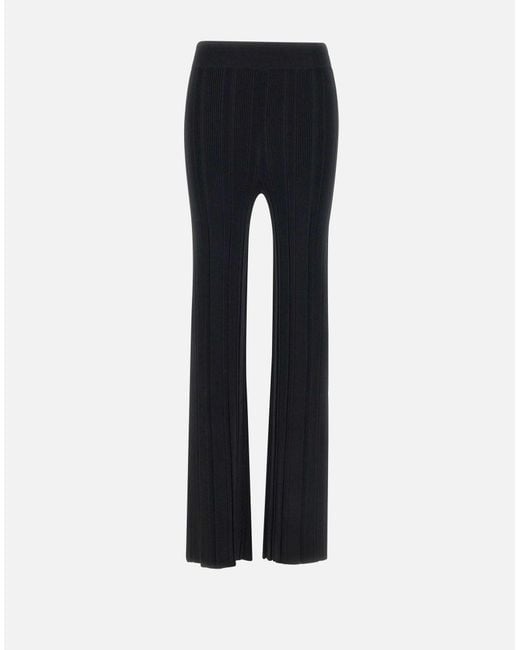 Remain Blue Ribbed Knit Slim Fit Trousers