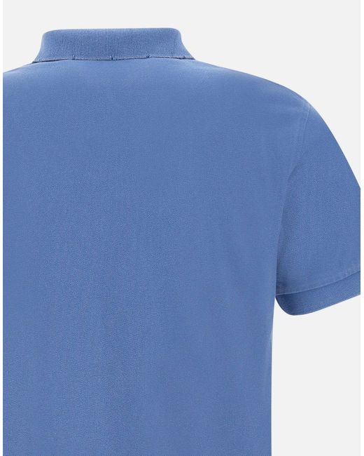 Sun 68 Solides Indigoblaues Poloshirt in Blue für Herren