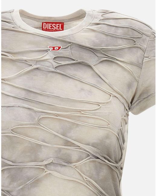 DIESEL White T-Shirts And Polos