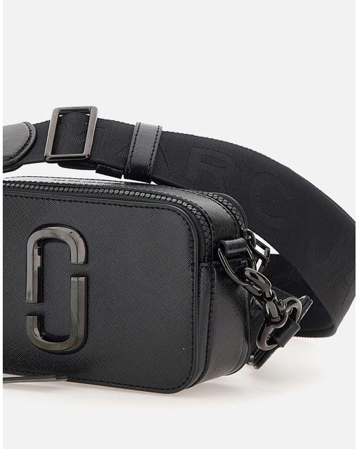 Marc Jacobs Black Saffiano-Leder Schwarze Schultertasche