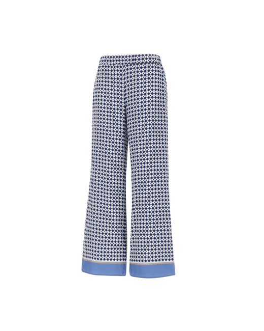 Kangra Blue Blaue Stretch-Viskosehose