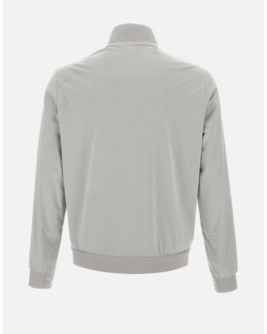 Rrd Graue Mikro-Velours-Reißverschlussjacke in Gray für Herren