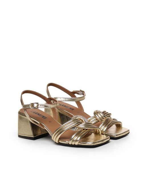 Carmens Natural Tragen Sie Twist Knot High Heel Sandalen