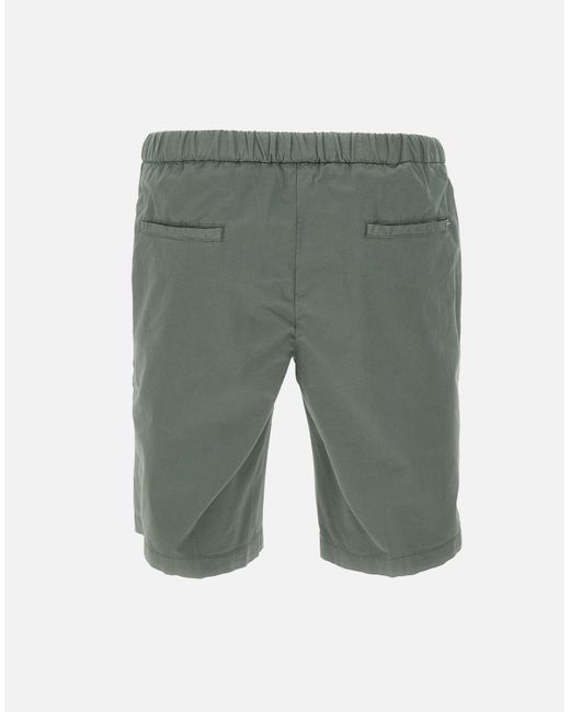 Devore Grüne Stretch-Baumwollshorts in Gray für Herren