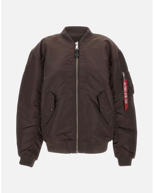 Alpha Industries Brown Heritage Bomber Jacket