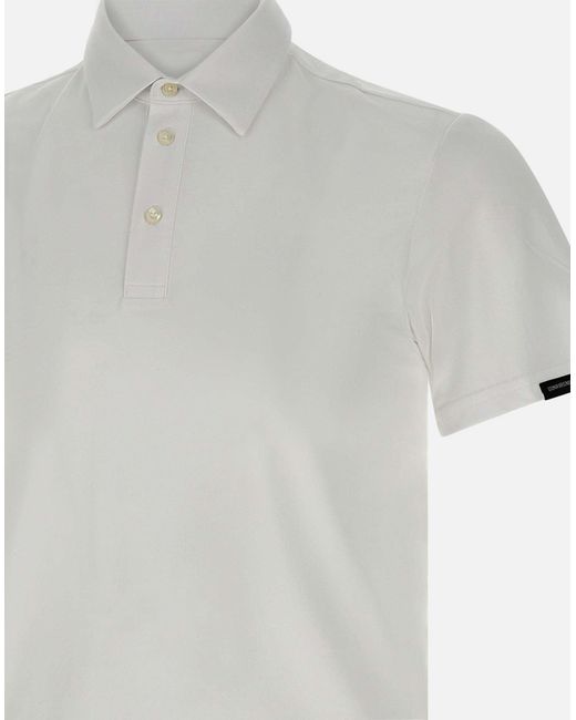 Colmar Technische Weiße Piqué-Poloshirt in Gray für Herren