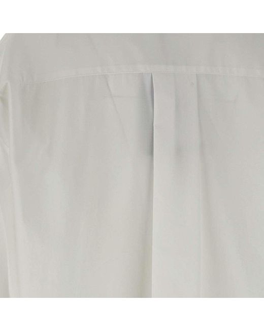 The Attico White Baumwoll-Popeline-Maxi-Hemd