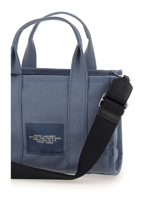 Marc Jacobs Blue Kleine Tote-Canvas-Handtasche