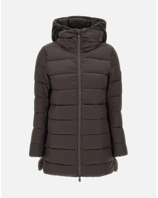 Save The Duck Black Jade Matilda Chocolate Down Jacket