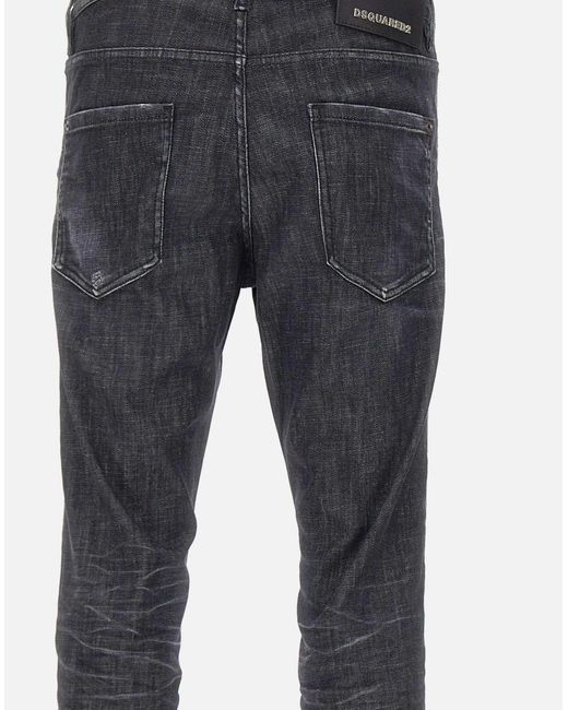 DSquared² Cool Guy Jean Slim-Fit-Jeans Aus Schwarzer Baumwolle in Blue für Herren
