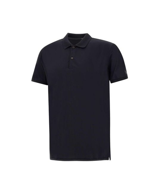 Rrd Schwarzes Poloshirt Aus Oxford-Stretch-Baumwolle in Blue für Herren