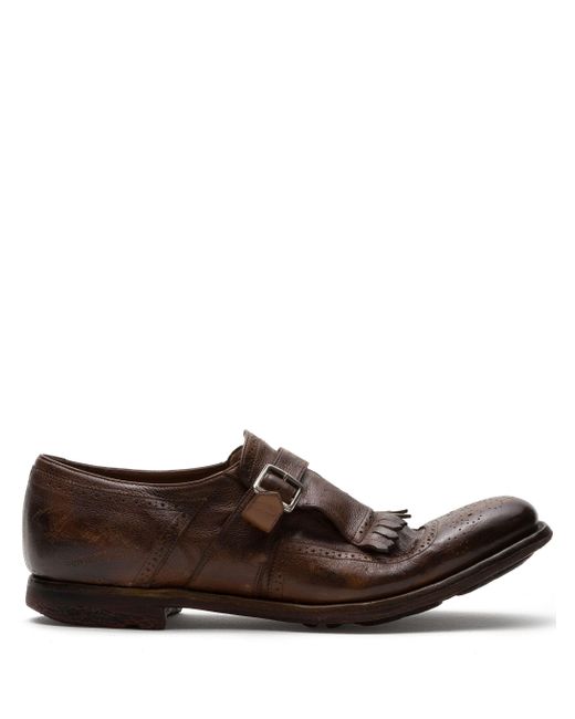 Church's Walnuss-Doppelspangen-Loafer in Brown für Herren