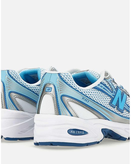New Balance Blue 740 Weiße Und Blaue Turnschuhe