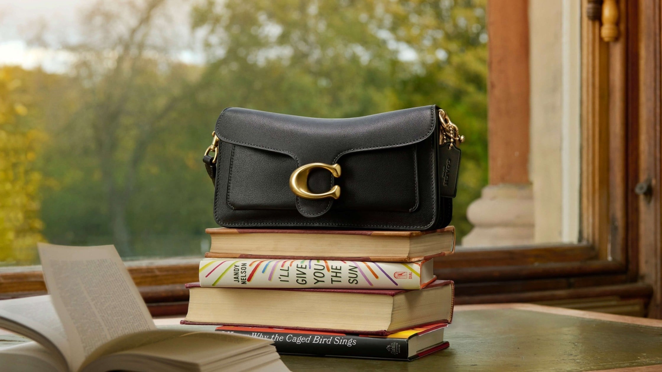 Coach Tabby 20 in black, polished pebble leather. Image courtesy of Coach.