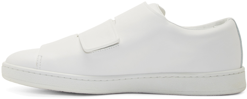 Acne Studios White Leather Triple Velcro Sneakers for Men | Lyst