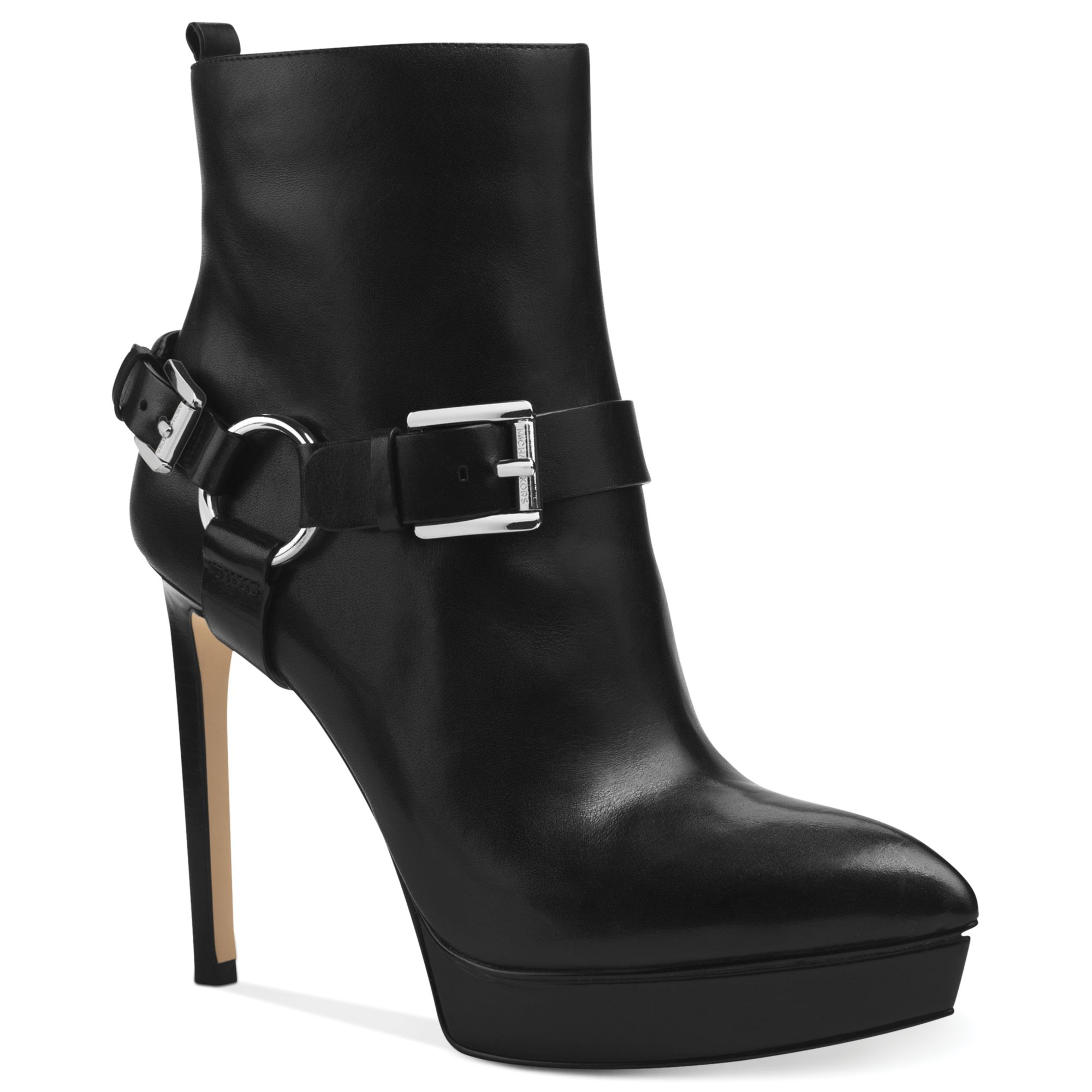 Lyst - Michael Kors Michael Harrison Platform Booties in Black