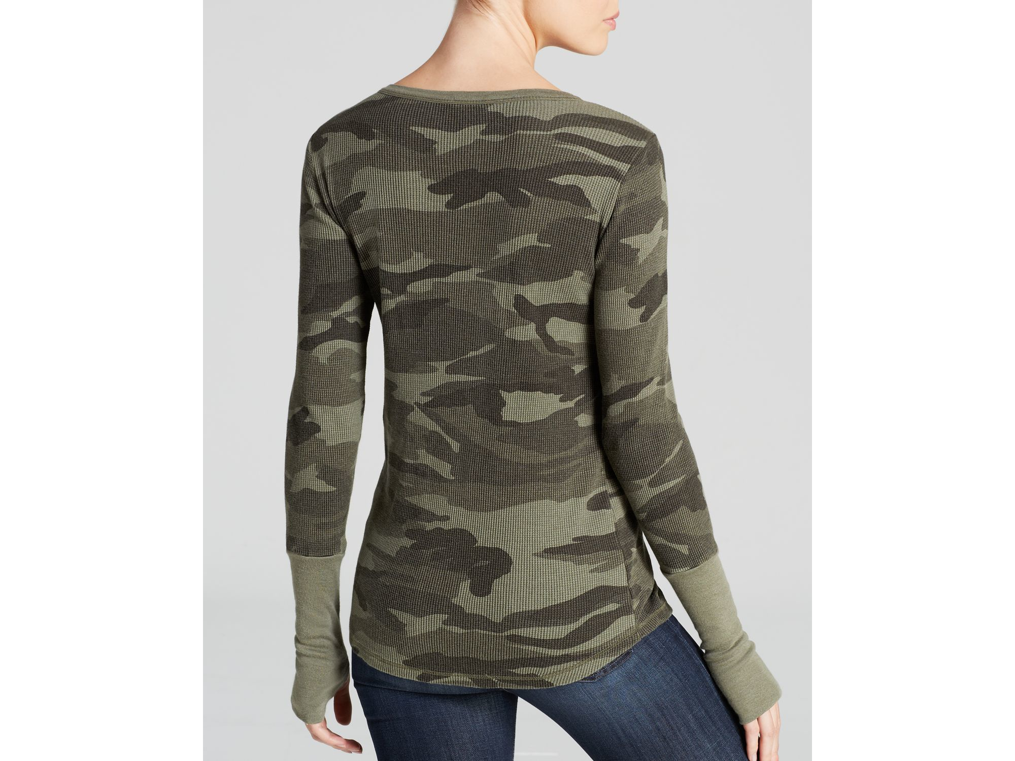 splendid camo top