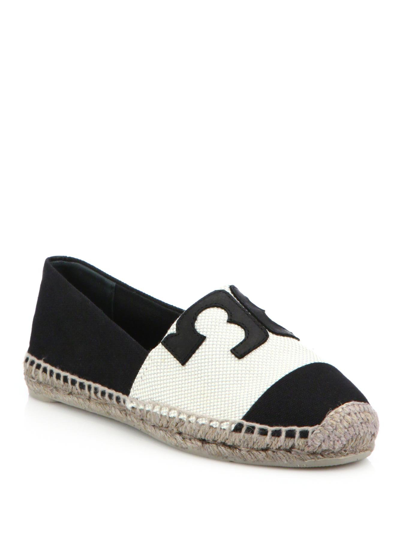 Tory Burch Black And White Espadrilles Poland, SAVE 52% -  