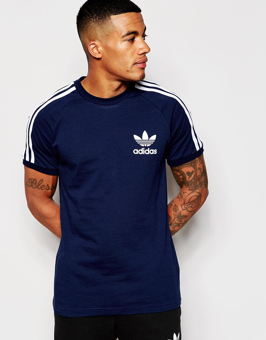 adidas Originals California T-shirt Ab7604 in Navy for Men Lyst