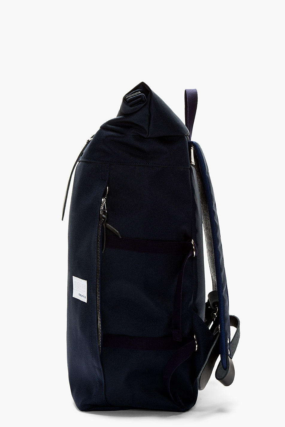 Lyst - Nanamica Navy Roll_top Cycling Backpack in Blue for Men