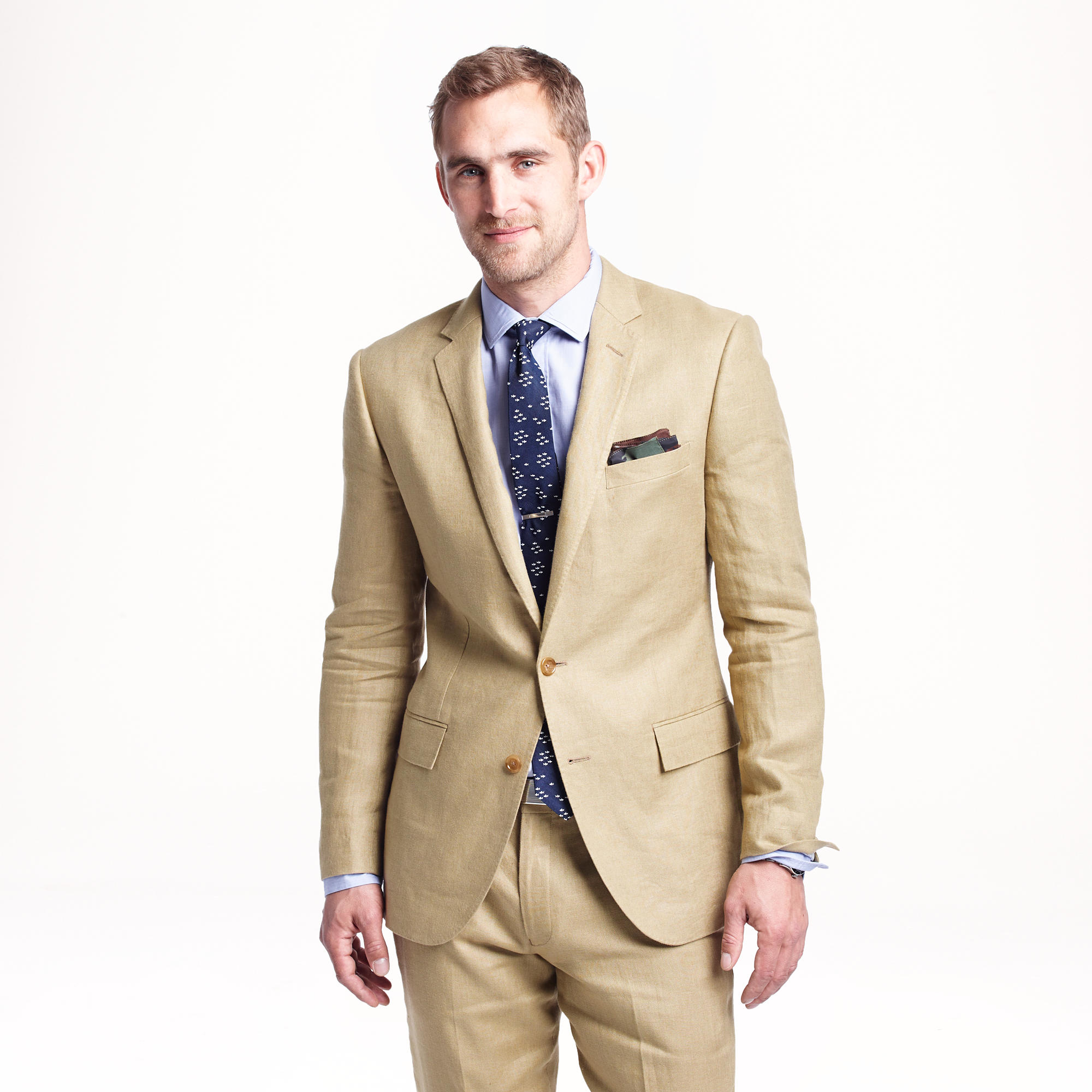 J.Crew Ludlow Suit Jacket In Irish Linen in Natural for Men | Lyst