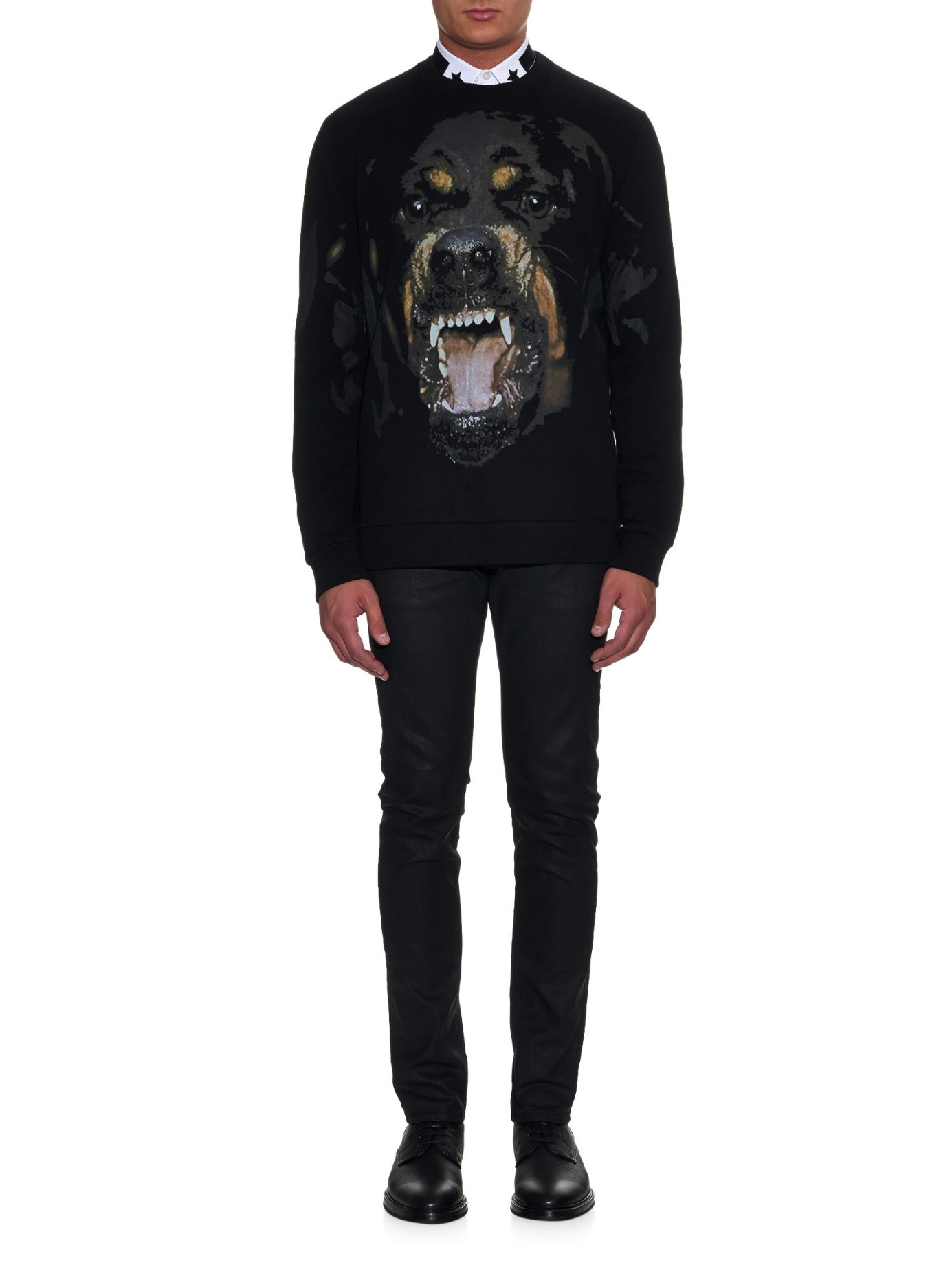 Givenchy Cuban-Fit Rottweiler-Print Sweatshirt in Black for Men | Lyst