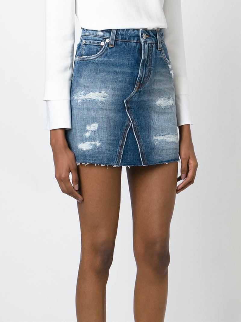 dolce gabbana denim skirt
