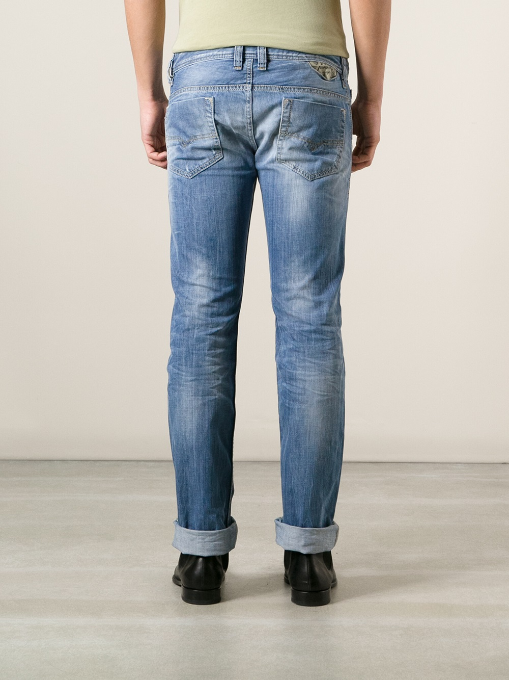 DIESEL Stone Washed Jeans in Blue for Men - Lyst