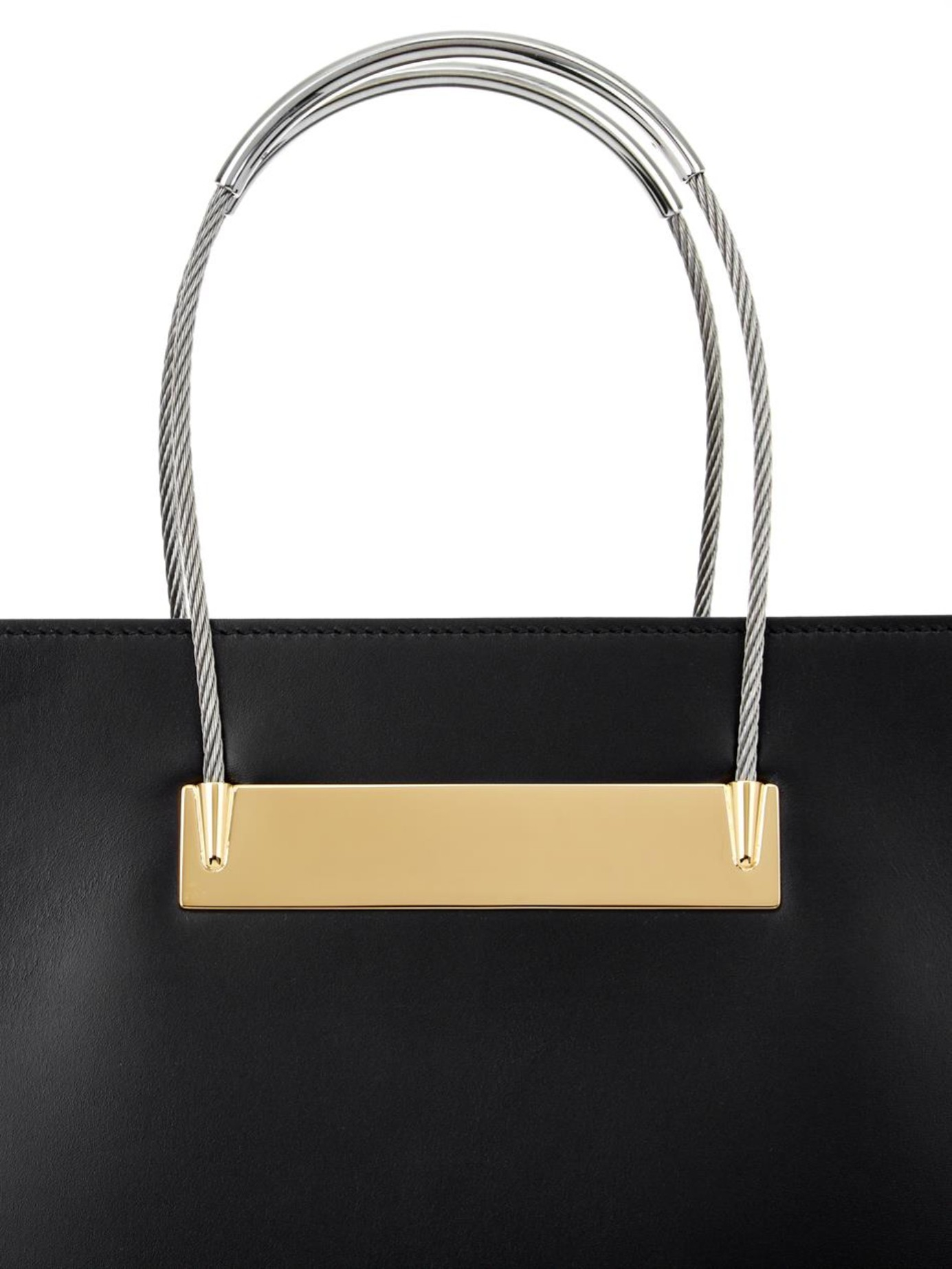 Balenciaga Cable Large Leather Shopper Bag in Black | Lyst