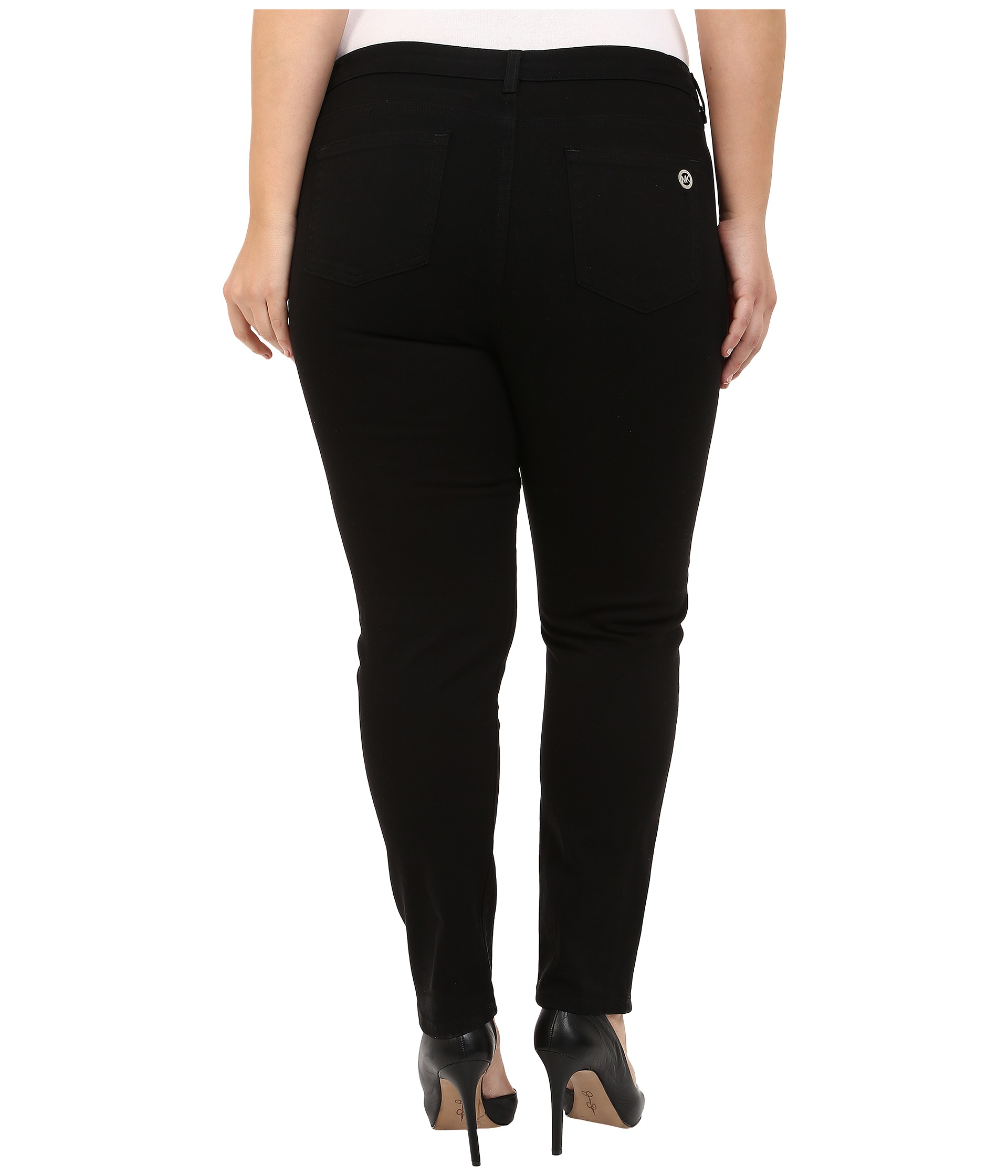 michael kors izzy skinny jeans black