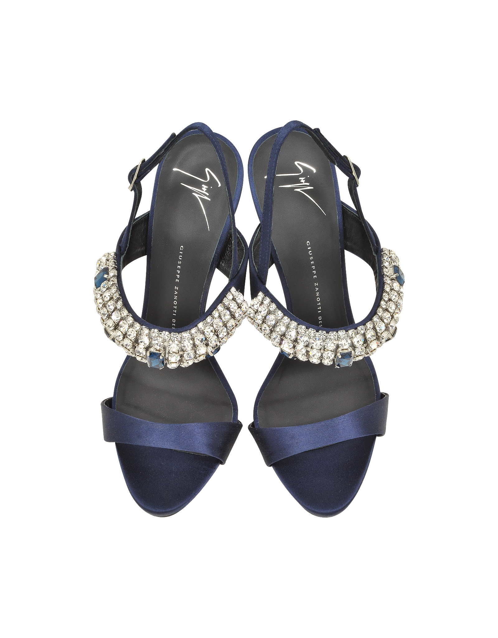 navy blue stiletto sandals