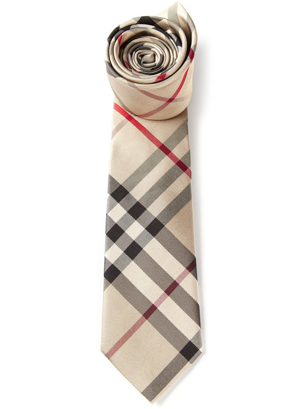 Nova Check Tie in Brown for Men - Lyst