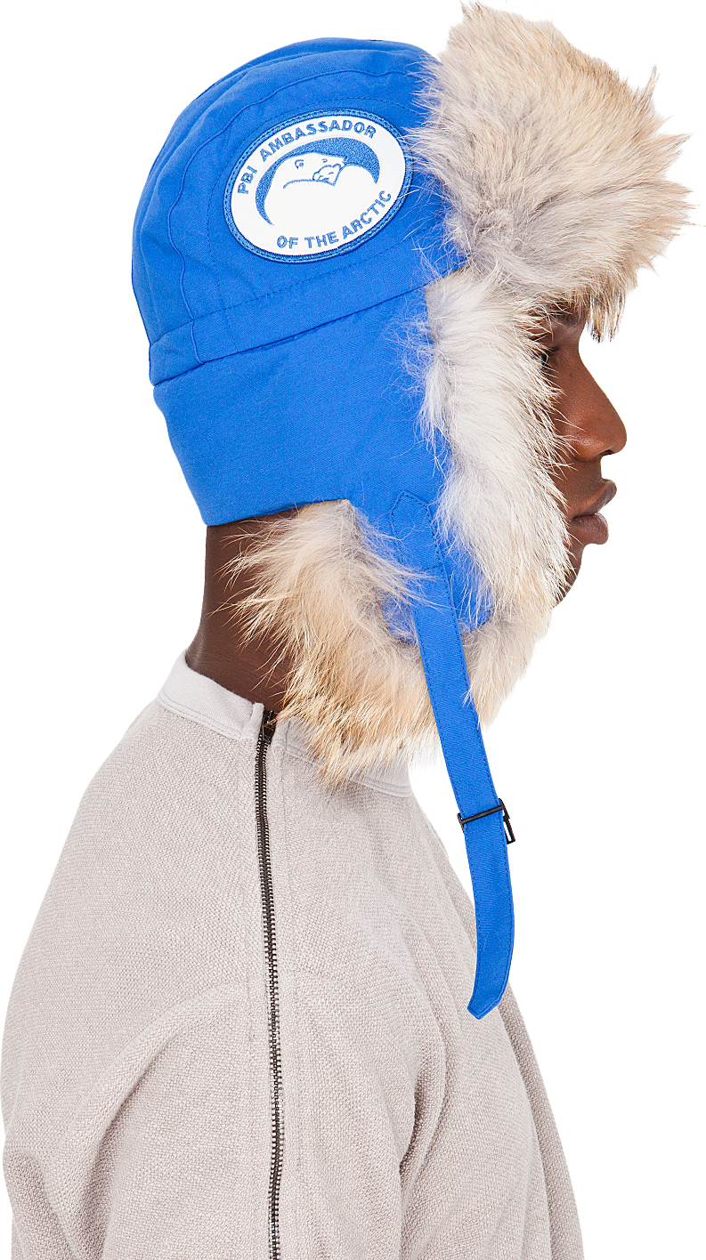 canada goose aviator hat red