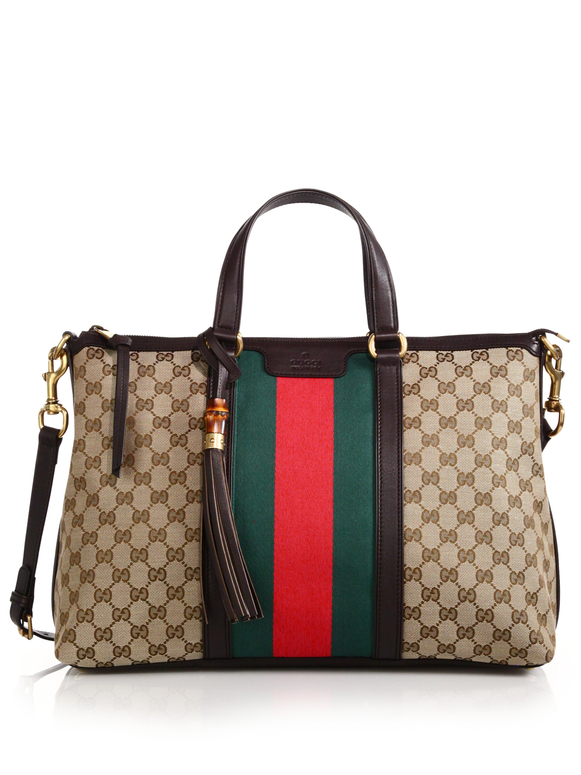 Gucci Rania Original Gg Canvas Medium Top-handle Bag | Lyst