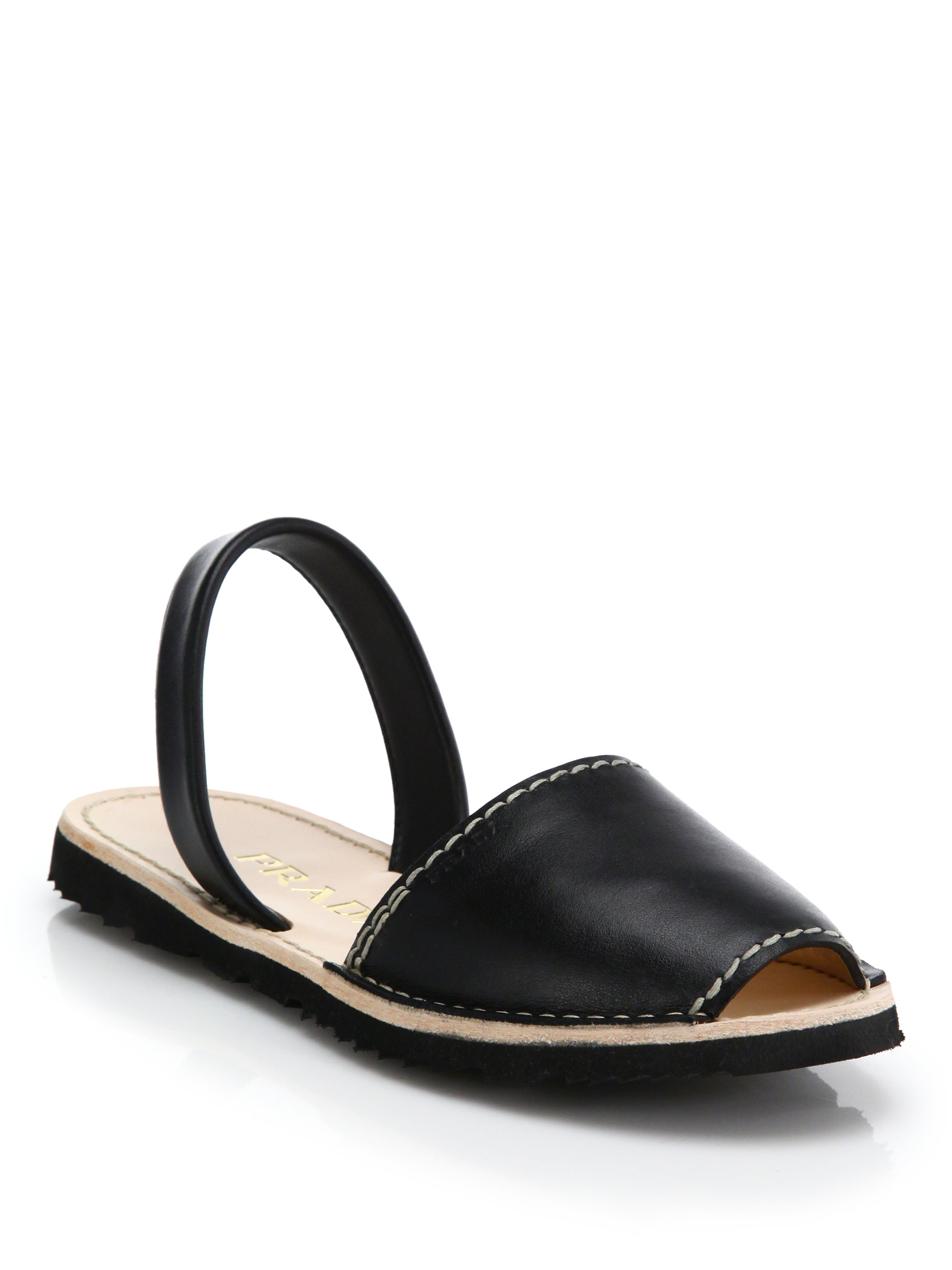 black slingback flat sandals