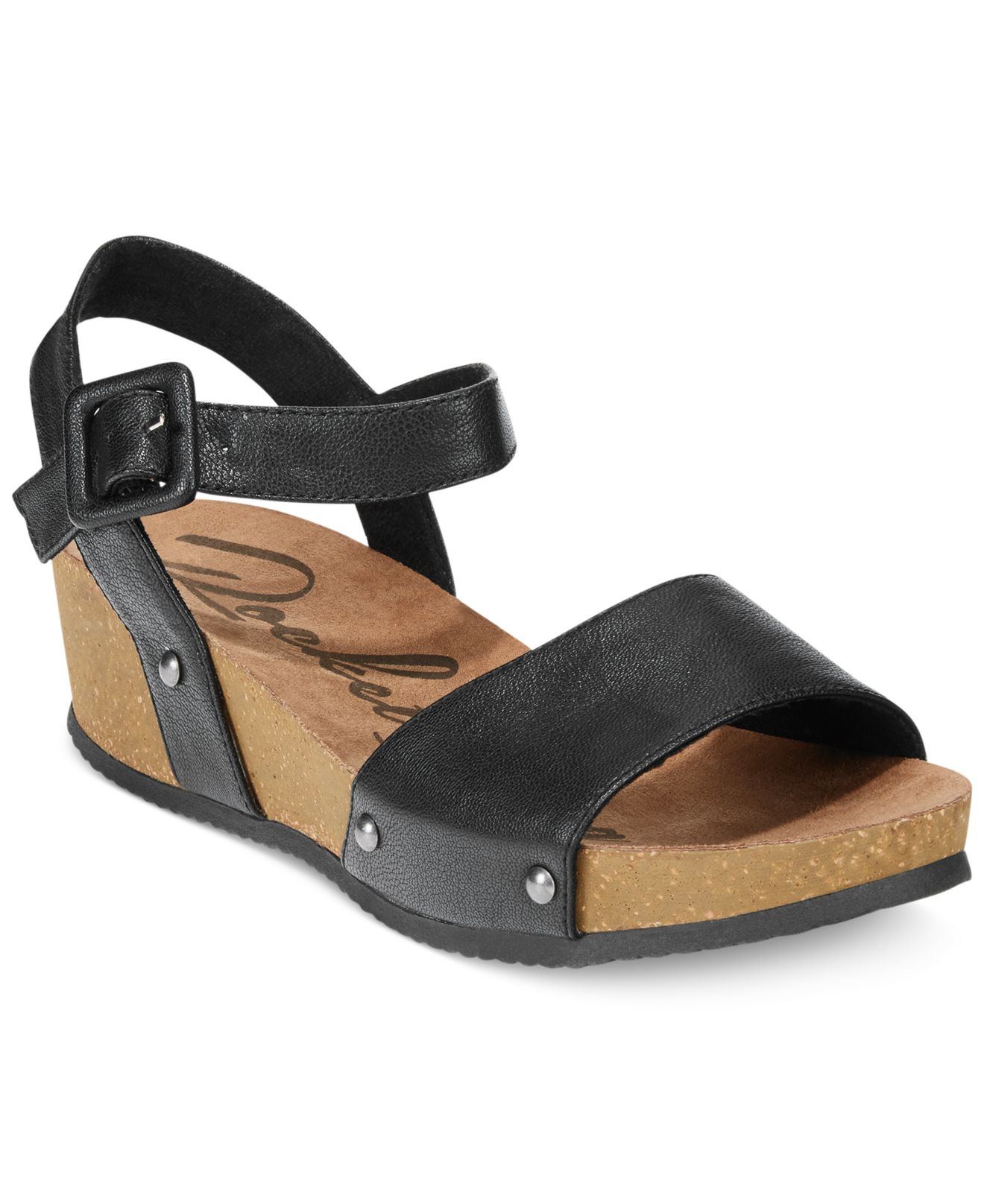 Rocket Dog Gem Footbed Platform Wedge Sandals in Black Lyst