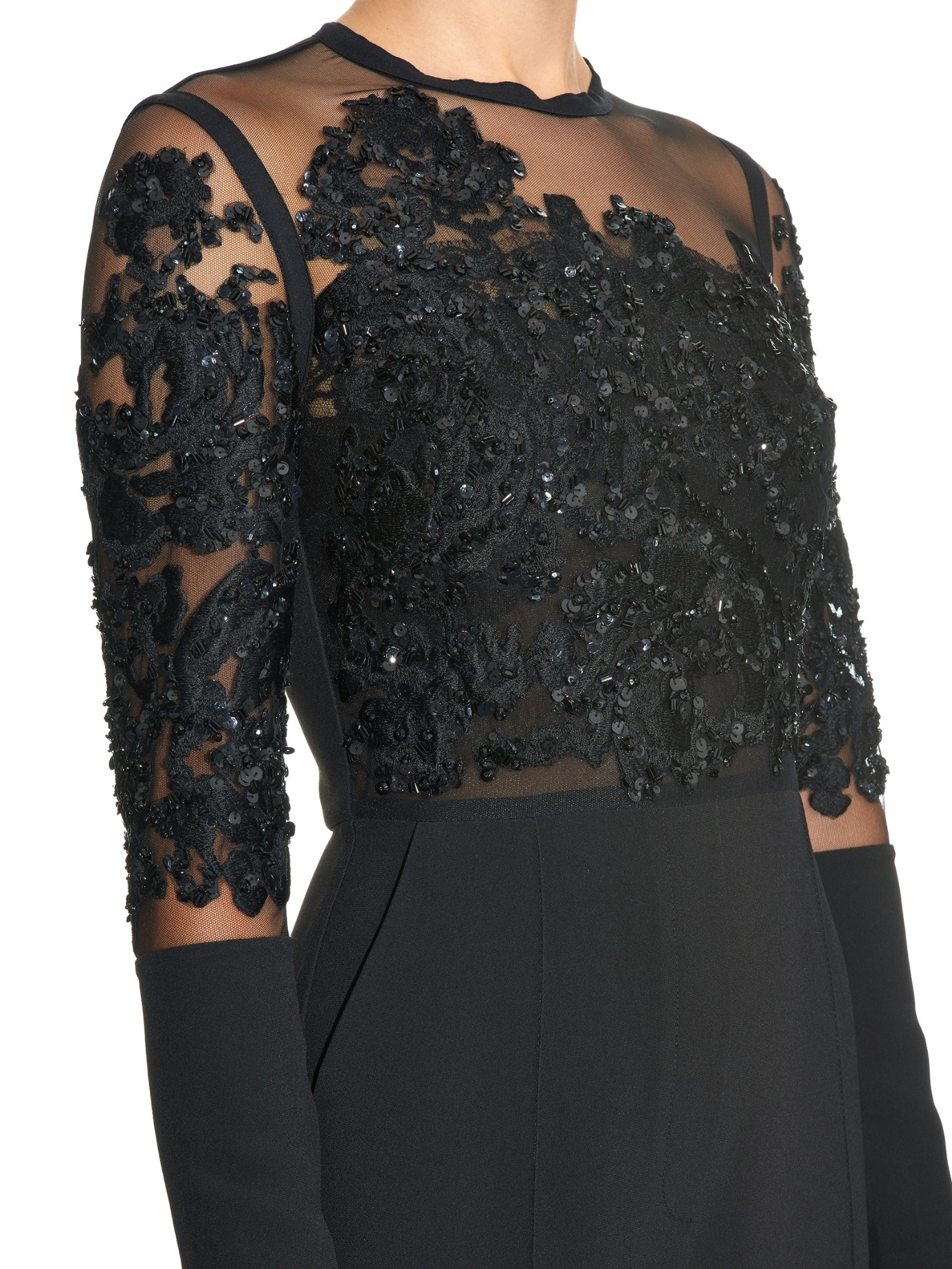 black embellished jumpsuit
